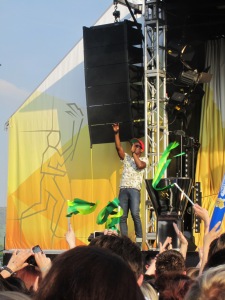 Labrinth at the 2012 Olympic Torch Relay event in Cheltenham